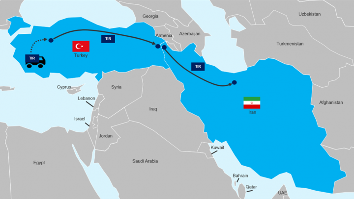 صادرات به ترکیه از طریق ایران